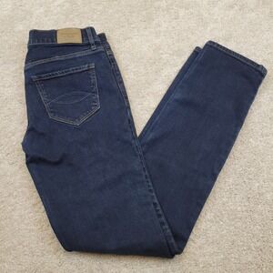 Abercrombie & Fitch Erin Slim Straight Jeans Womens 4R 27x33 Dark Wash Stretch